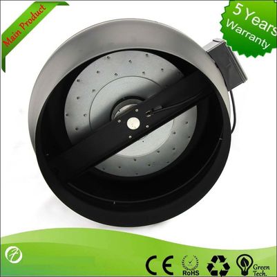 8" ducted inline fan,powerful centrifugal metal duct fan with built-in motor speed controller