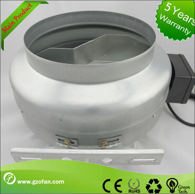 160mm Sheet Metal Industrial Circular Duct Fan For Equipment Cooling Low Noise